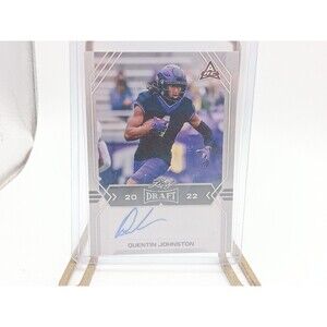 5/$25 Leaf Draft QUENTIN JOHNSTON Autograph #BA-QH1 Rookie Auto TCU Chargers